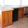 Inside view of lanai cabinets all made with solid mahogany